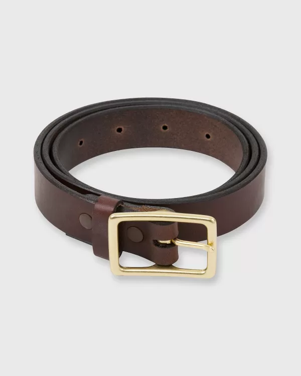 Discount Mashburn 1" Belt Chocolate Oil Pull-Up