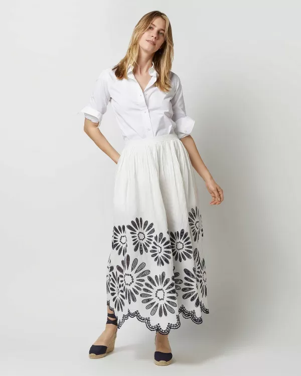 Cheap Ulla Johnson Annisa Skirt Porcelain