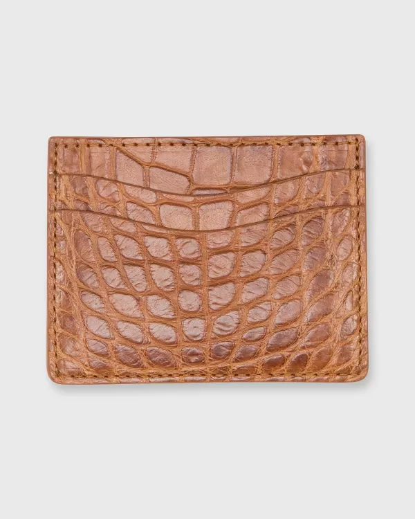 Best Sale Sid Mashburn Card Holder Cognac Matte Alligator