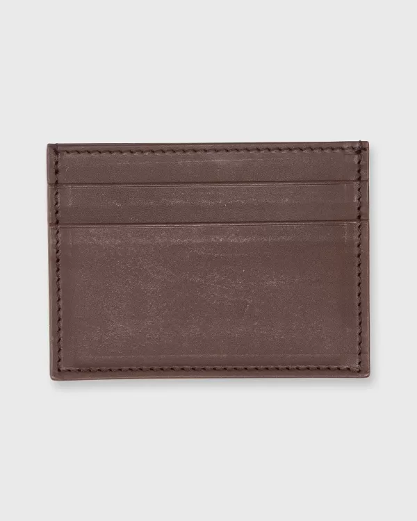 Hot Mashburn Card Holder Dark Brown Leather