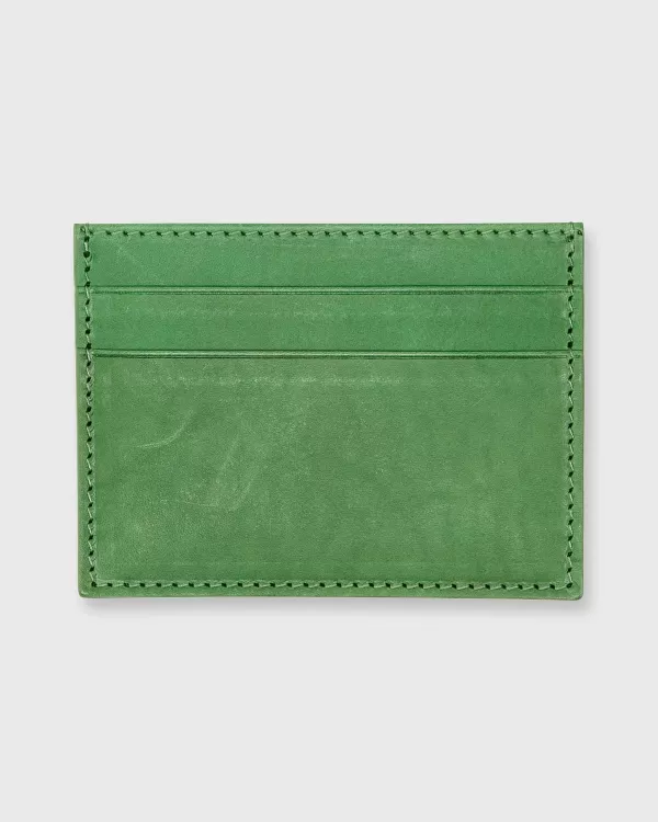 Store Mashburn Card Holder Green Leather