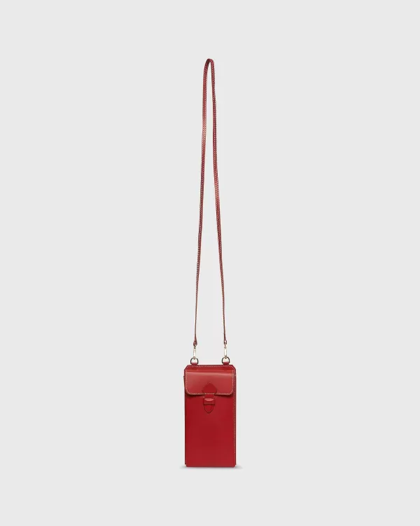 Shop Ann Mashburn Cell Phone Bag Red Leather