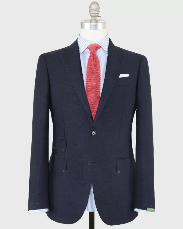 Flash Sale Sid Mashburn Kincaid No. 3 Jacket Navy Huckaback Mohair