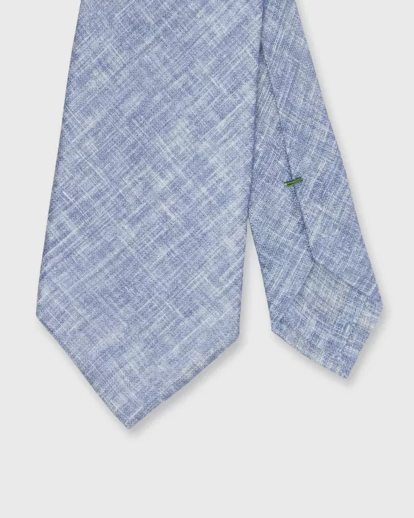 Best Sale Sid Mashburn Linen Woven Tie Blue