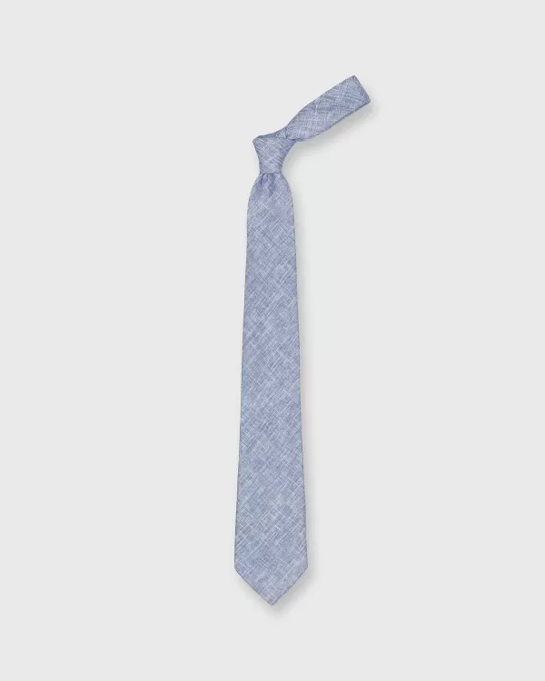 Best Sale Sid Mashburn Linen Woven Tie Blue