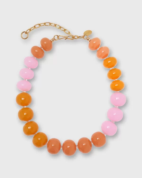 Flash Sale Lizzie Fortunato Olympia Collar Necklace Peach