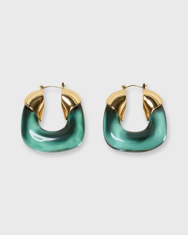 Flash Sale Lizzie Fortunato Organic Hoop Earrings Forest