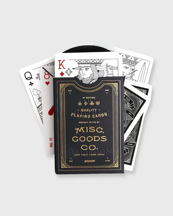 Store Misc. Goods Co. Playing Cards Black