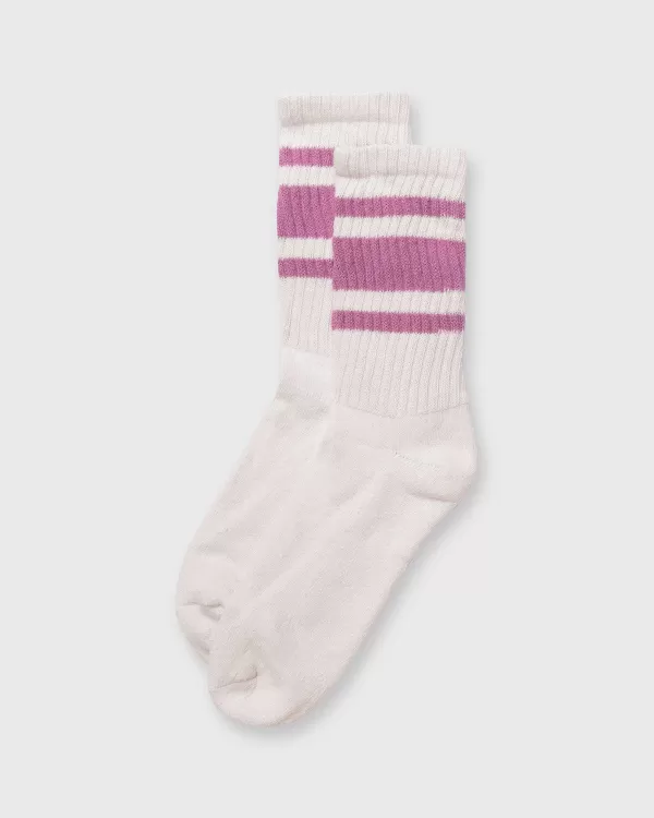 Best Sale American Trench Retro Mono Stripe Socks Dusty Rose