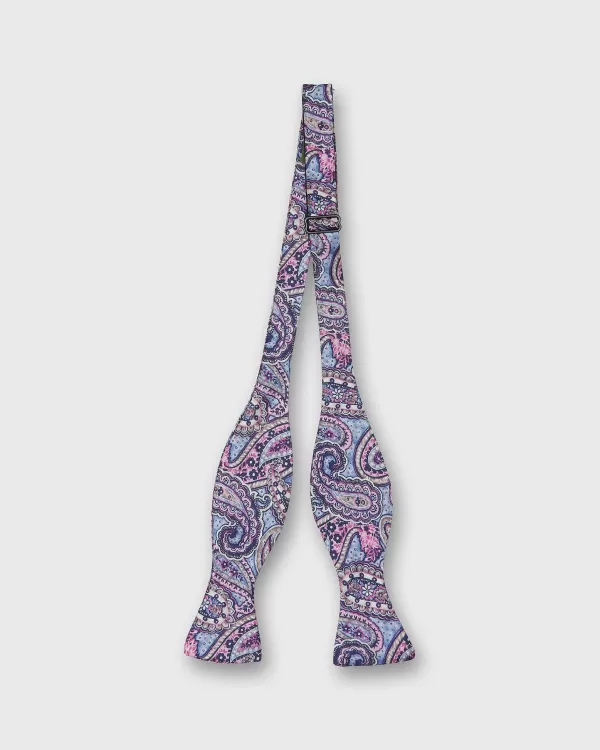 Best Sale Sid Mashburn Silk Bow Tie Blue/Fuchsia Bernadette Paisley