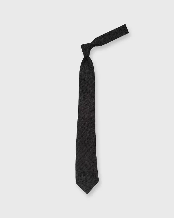 Best Sale Sid Mashburn Silk Grosso Grenadine Tie Black