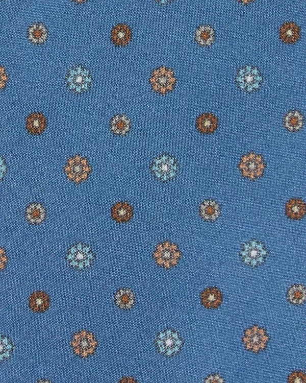 Shop Sid Mashburn Silk Print Tie Reversed Navy Multi Flower