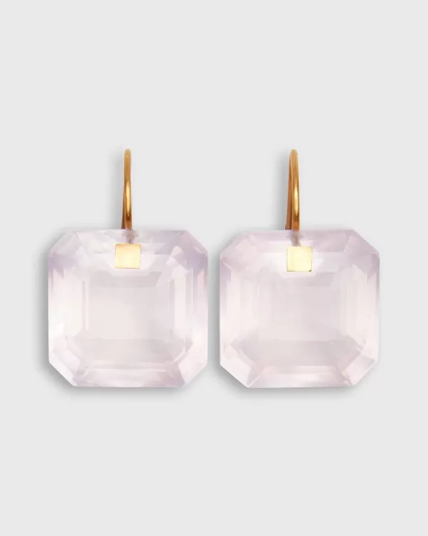 Shop Marie-Hélène de Taillac Summer Earrings Rose Quartz