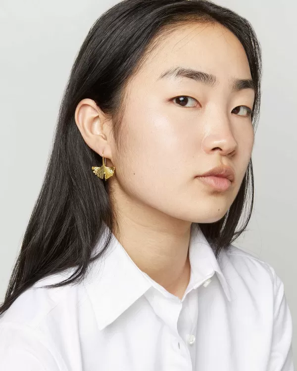 Shop Aurélie Bidermann Tangerine Earrings Gold